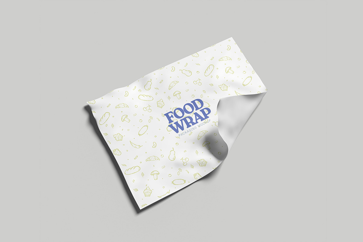 Food Wrap Packaging Mockup, a Packaging Mockup by My Code Std (Photo 3 of 6)