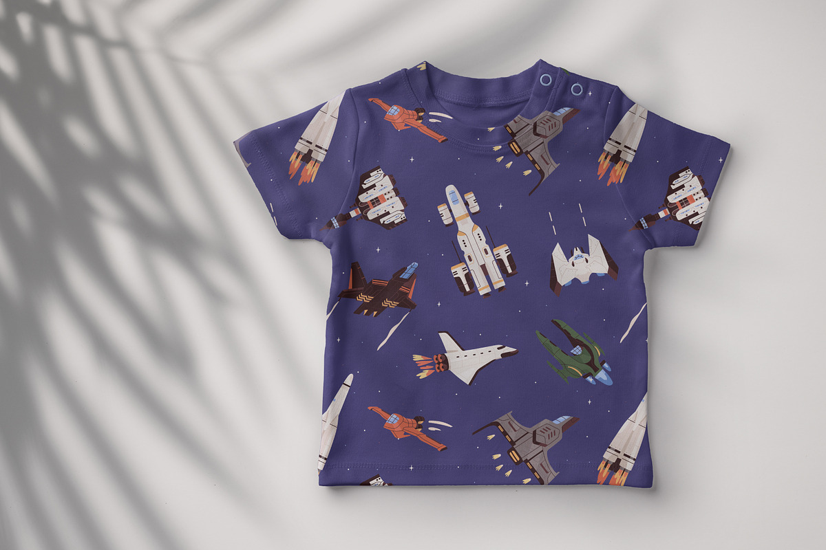 Rockets in space seamless patterns, a Pattern Graphic by Good Studio (Photo 7 of 7)