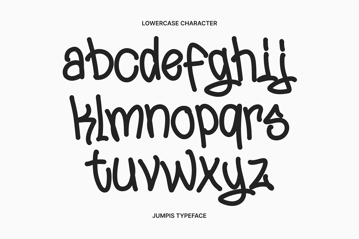 Jumpis Graffiti Typeface, a Handwritten Font by Fitrah Type (Photo 3 of 12)