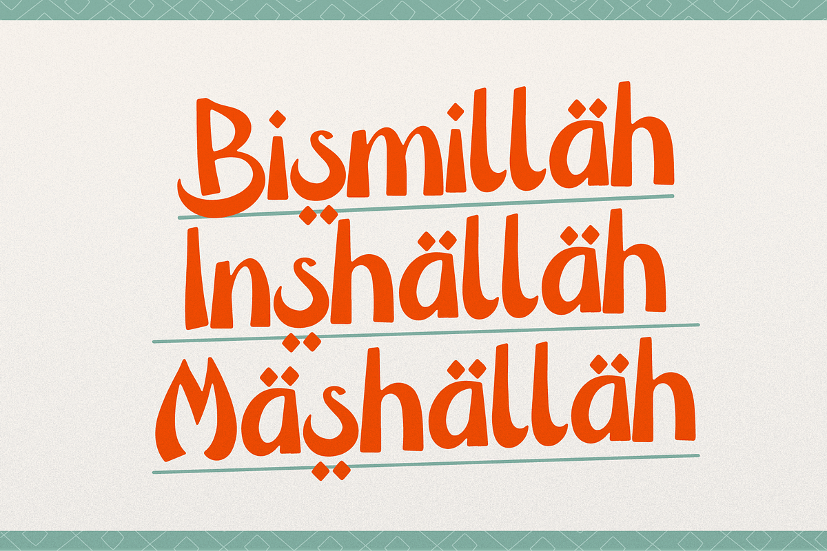 Tazmeera | Playful Arabic Typeface, a Handwritten Font by Denustudios (Photo 4 of 12)