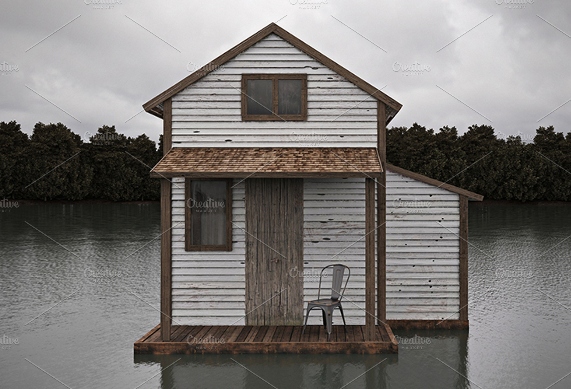 Lake house featuring lake, house, and wate, an Architecture Photo by Kalhunster