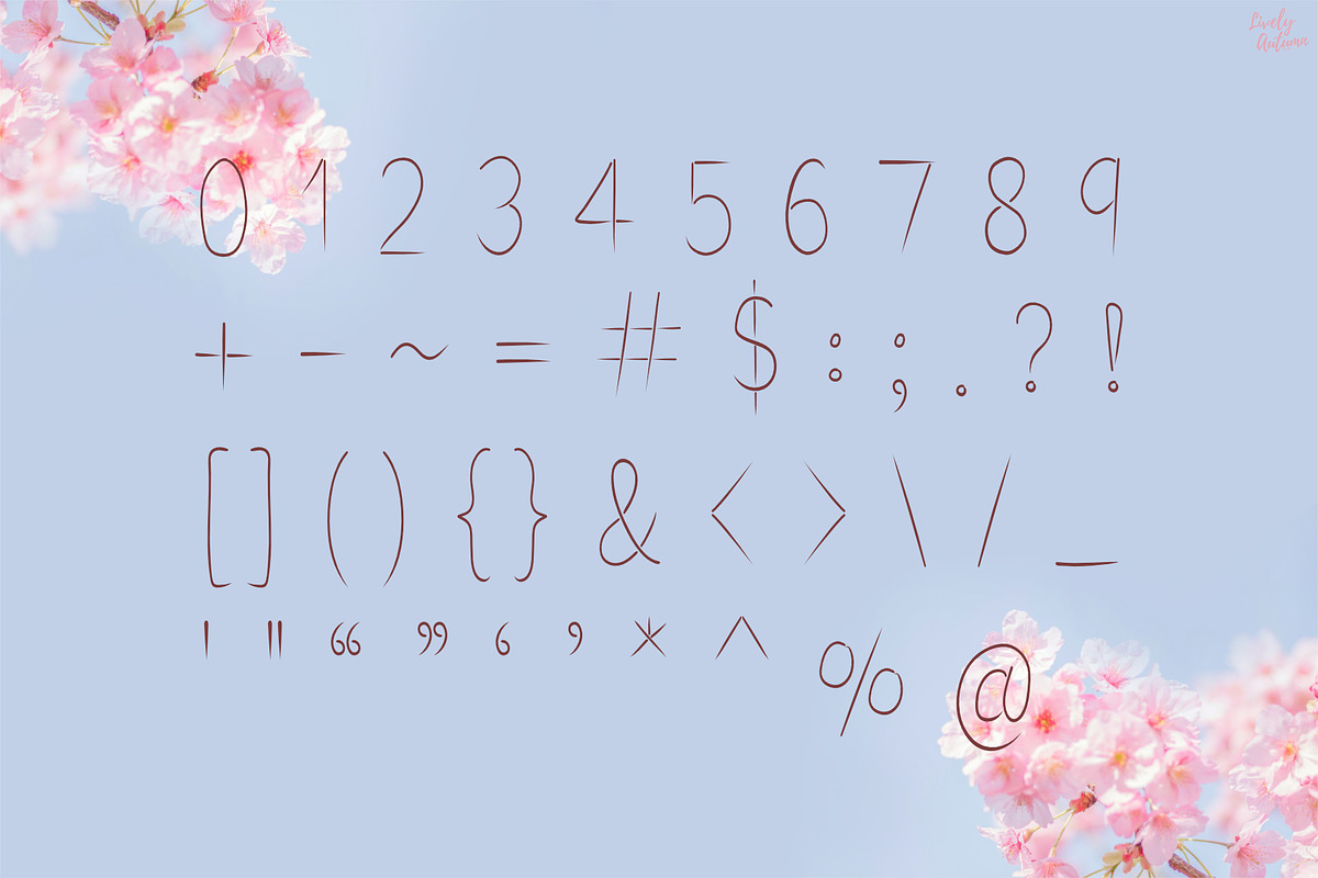 Sakura | Handwriting font, a Handwritten Font by LivelyAutumn11.11 (Photo 3 of 6)