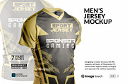 T-Shirt V-Neck Lid Short Mockup, a Shirt Mockup by image touch (Thumbnail 1 of 4)