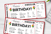 Happy Birthday Gift Boarding Pass, a Card Template by YasdeyDesigns (Thumbnail 8 of 8)