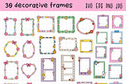 Whimsical Frames Vector Clipart, an Object Illustration by NataKa (Thumbnail 2 of 4)