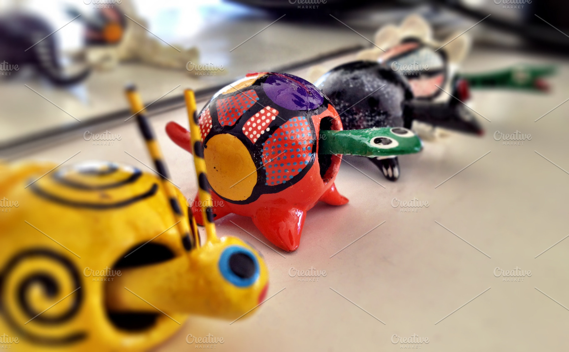 Bobbleheaded Mexican toys