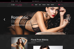 Fair Lingerie Ecommerce PSD Template