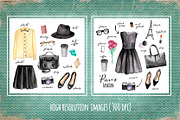 Paris style (fashion illustrations), an Illustration by SoNice (Thumbnail 2 of 4)