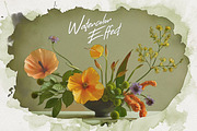 Watercolor Frames Photoshop Effects, a Layer Style Add-On by Andrew Skoch Design (Thumbnail 9 of 12)