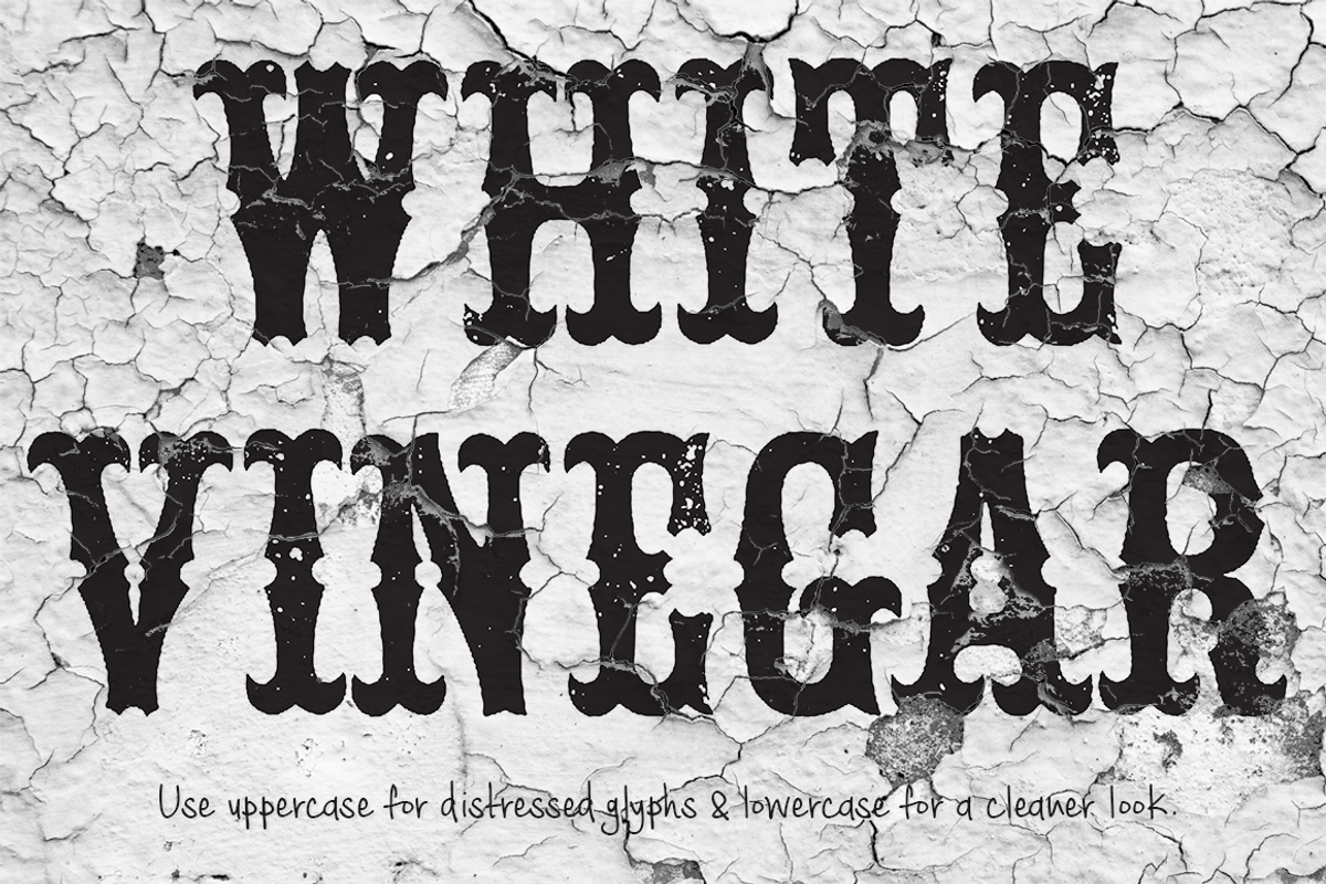 White Vinegar Font, a Font by Tom Kolter Fun Shop