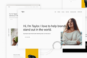 Taydio Squarespace Template