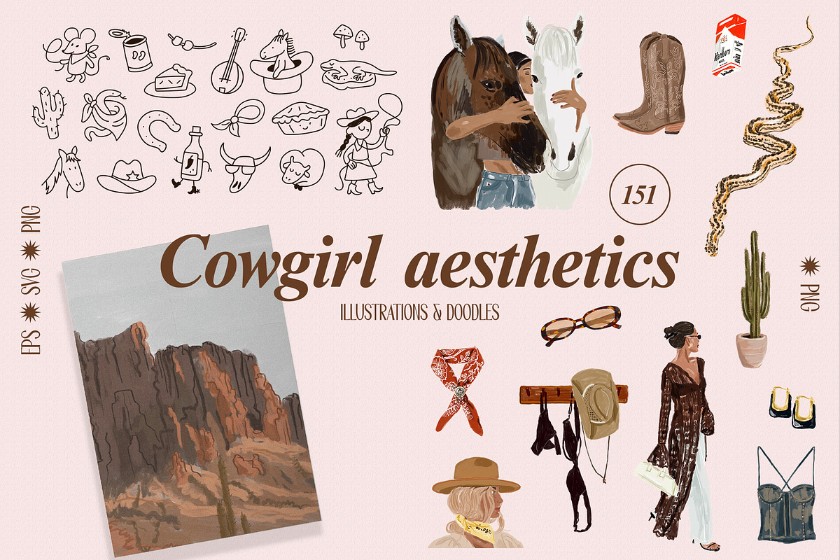 Cowgirl aesthetics, an Object Graphic by divanovskaya_nv (Photo 1 of 14)