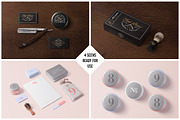 Barber & Cosmetics Branding Mock-Up, a Product Mockup by forgraphic™ (Thumbnail 4 of 4)