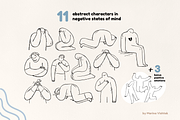 Mental Health Abstract Line Clipart, a Healthcare Illustration by Heartwarming Art (Thumbnail 6 of 10)