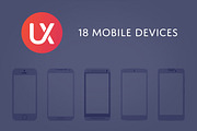 Mobile Devices, an iPhone Mockup by UX Kits (Thumbnail 1 of 4)