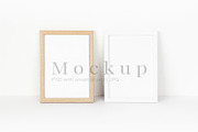 Two Photo Frames Mockup 2x3, a Product Mockup by PawMockups (Thumbnail 1 of 8)