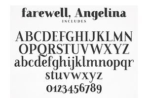 Farewell Angelina Display Serif Font