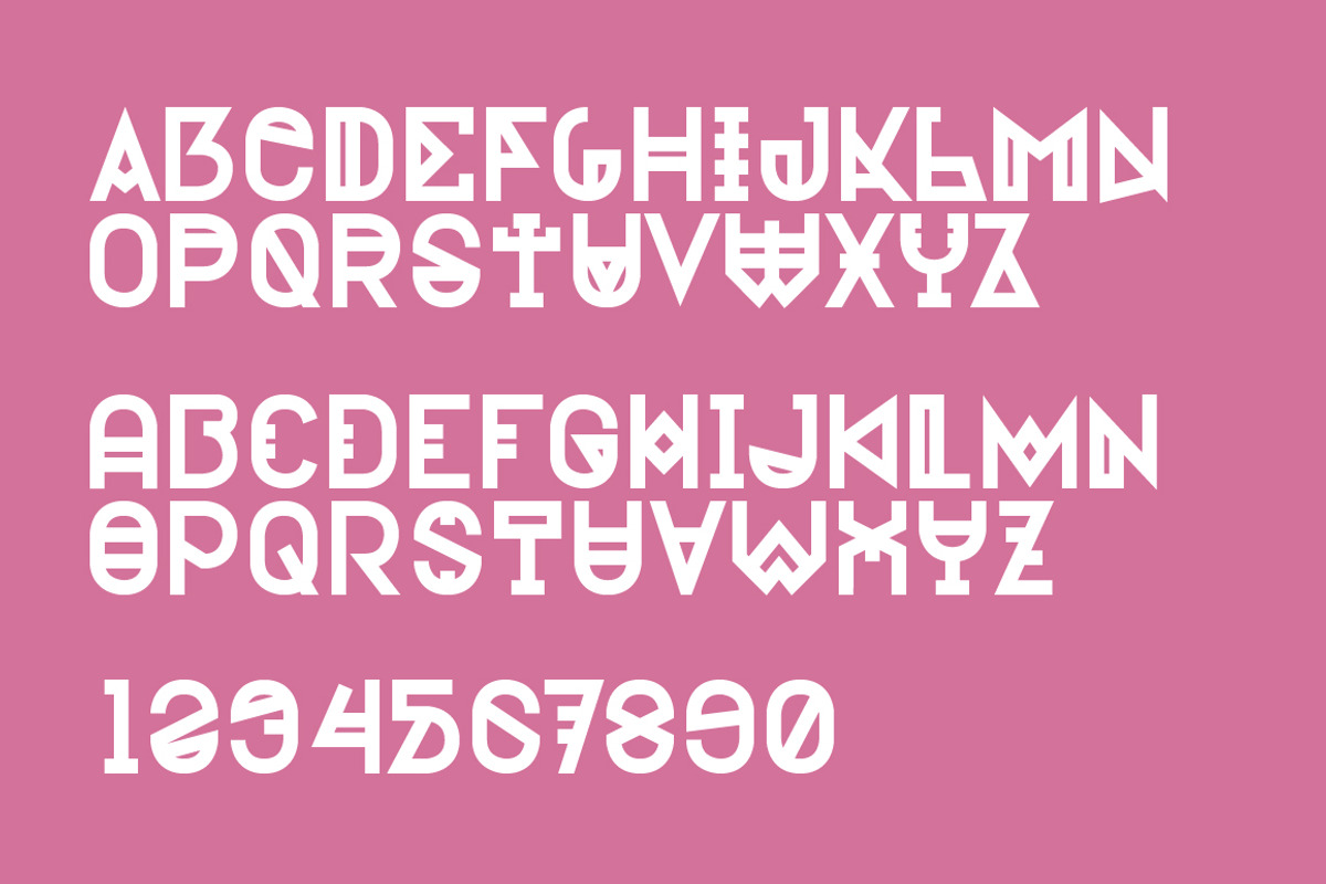 DNR001 Typeface preview 2