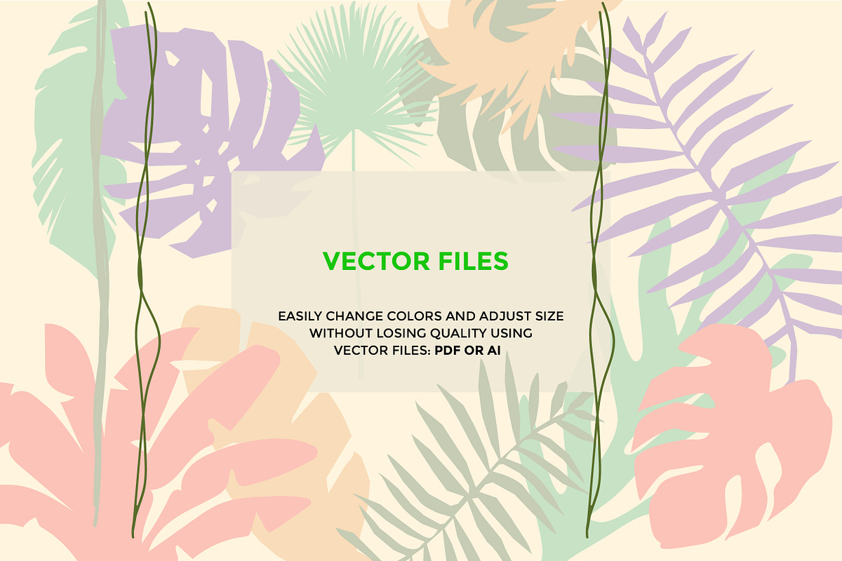 TROPICAL FOREST JUNGLE LEAVES, an Illustration by All This Concept (Photo 3 of 10)
