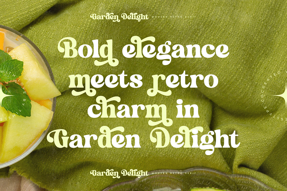 Garden Delight Modern Retro Serif, a Serif Font by timelesstype.co (Photo 4 of 20)