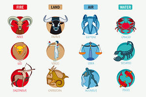 Zodiac Signs Set