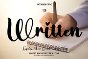 Written | Script Font, a Script Font by Scratchones (Thumbnail 1 of 8)