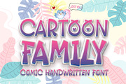 Cartoon Family Font, a Handwritten Font by Nobu Collections (Thumbnail 1 of 9)