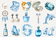 Pisces Season Clipart, an Illustration by NadiaTheronArt (Thumbnail 2 of 5)