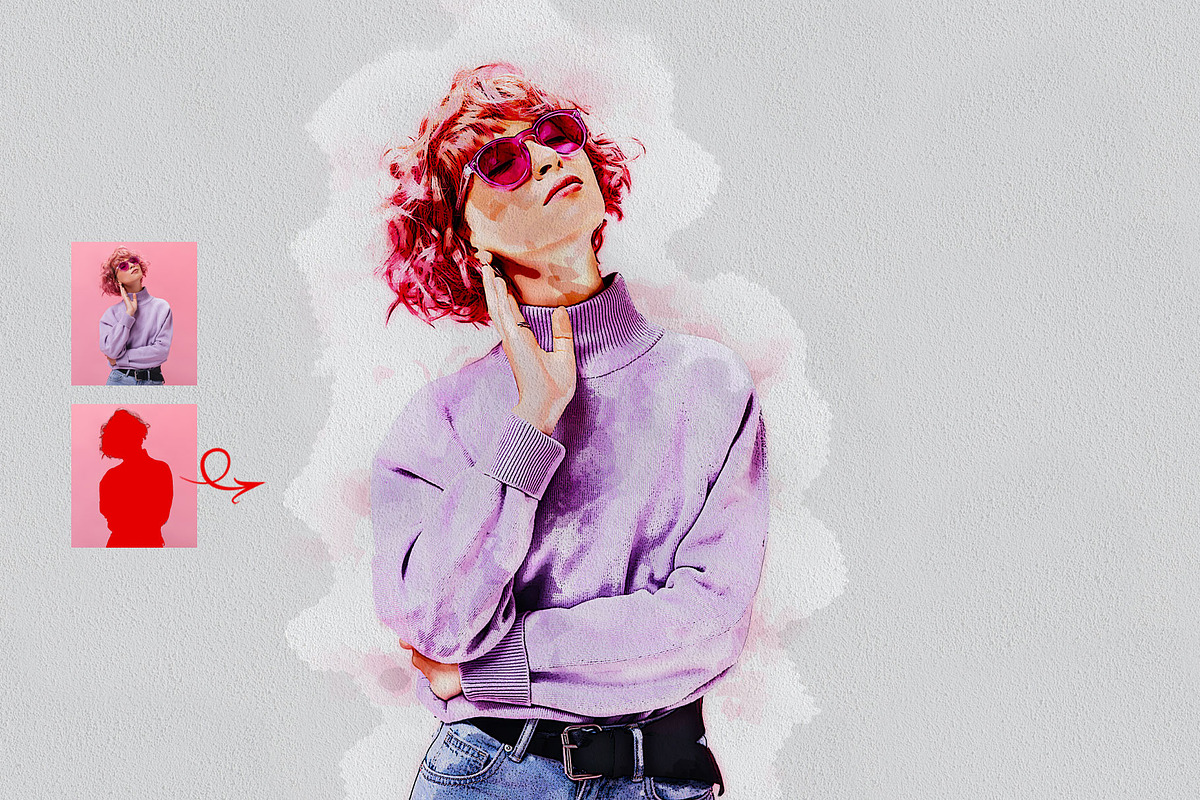 Pastel Watercolor Painting Photoshop, an Action Add-On by Photoshop Action (Photo 5 of 12)