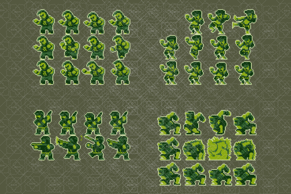 32x32 NINJA GAMEBOY GAMEPACK, an Illustration by Fassous game assets (Photo 3 of 4)