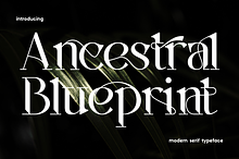 Ancestral Blueprint - Elegant Font