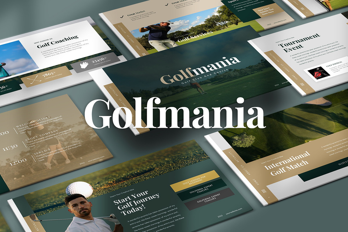 Golfmania Keynote Templates, a Presentation Template by Stock Shape (Photo 4 of 4)