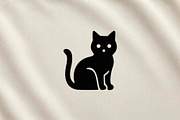 Sitting Cat Silhouette Vector, an Animal Illustration by Vectorium Studio (Thumbnail 3 of 4)