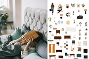 Home Decor- vector collection, an Illustration by Yana_mide (Thumbnail 6 of 9)