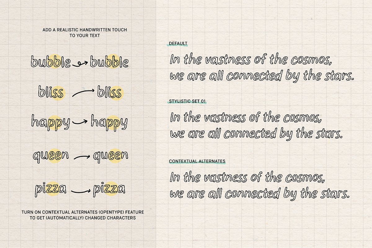 Elastique Stylo Spike - Outline Font, a Slab Serif Font by type peace (Photo 3 of 14)