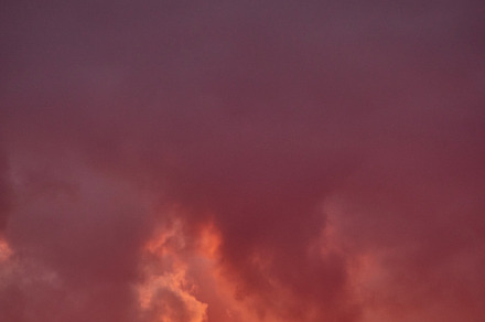 beautiful morning sky with fluffy clouds
