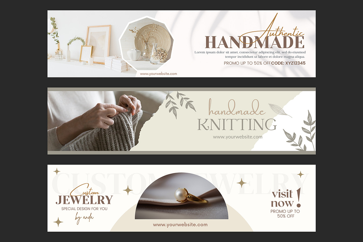Etsy Banner Template Canva, a Marketing Template by illycreative (Photo 4 of 13)