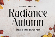 Radiance Autumn -Organic hand Drawn, a Handwritten Font by Letterhend Studio (Thumbnail 1 of 9)