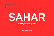 Sahar Bold (Roman & Italic)