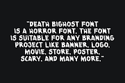 Death Bighost - Horror Font, a Blackletter Font by QR Design Studio (Thumbnail 8 of 9)