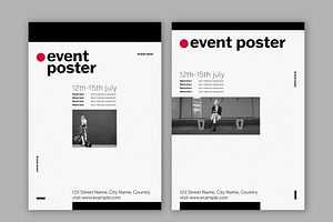 Minimalist Black and White Poster, a Poster Template by wavebreak