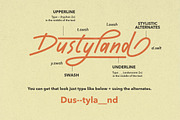Dustyland Script, a Script Font by Letterhend Studio (Thumbnail 2 of 9)