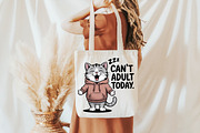 Funny Lazy Cat Sarcastic Sassy Adult, an Illustration by Daily.Designs (Thumbnail 2 of 5)