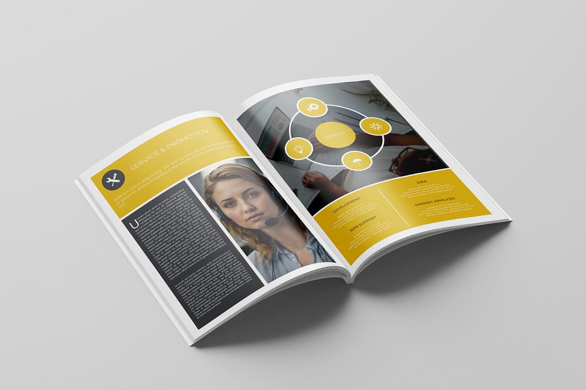 Annual Report Template, a Brochure Template by retrographix (Photo 7 of 14)