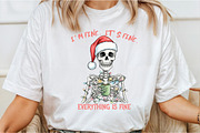 I'm Fine It's Fine Christmas PNG, an Illustration by DreamCafeArt (Thumbnail 2 of 7)
