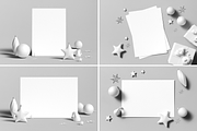 Christmas Card Mock-up, a Merchandise Mockup by BLISS DESIGN (Thumbnail 2 of 4)