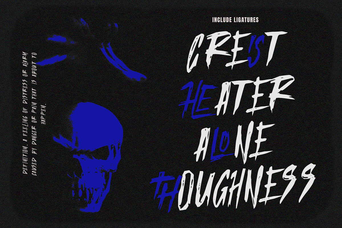 Heisloth Handmade Horor Brush Font, a Handwritten Font by Maulana Creative (Photo 2 of 7)