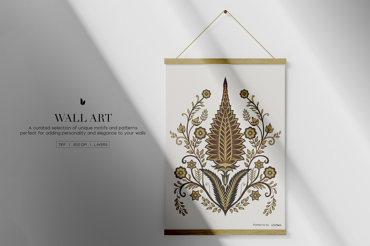 Orsani Traditional Prints And Motifs, a Pattern Graphic by LEAFure (Photo 9 of 10)