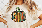 Retro Fall Book Pumpkin Png, an Illustration by Craft Nest (Thumbnail 5 of 6)