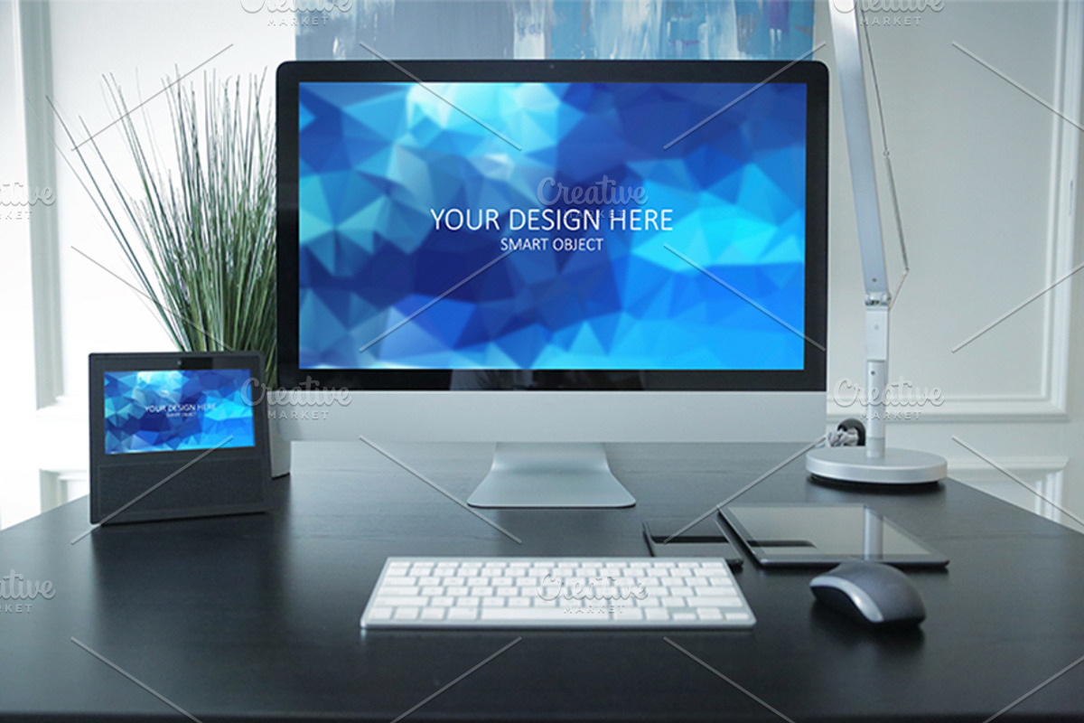 Echo Show Workstation PSD Mockups, an iPhone Mockup by Shop Mockpro (Photo 19 of 19)